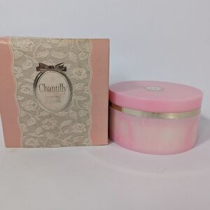 Vintage Chantilly Houbigant Perfumed Dusting Powder 5oz Pink New W/Original Box